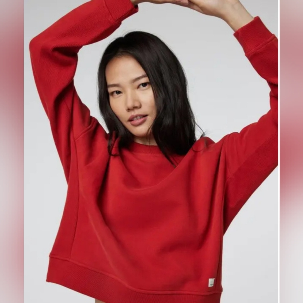 Vuori Red Long Sleeve Top